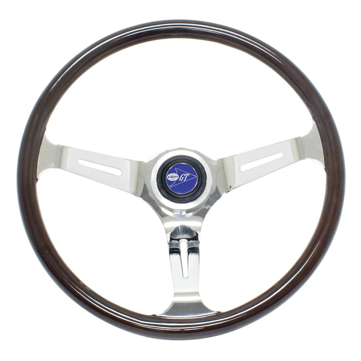 EMPI 380mm/23mm Grip Dark Classic Wood Steering Wheel