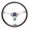 EMPI 380mm/23mm Grip Dark Classic Wood Steering Wheel