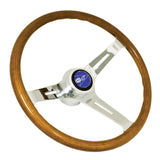 EMPI 380mm/23mm Grip Classic Wood Steering Wheel