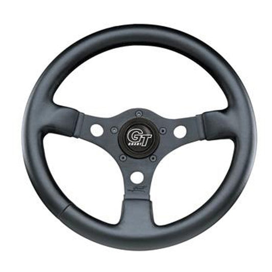 Formula GT, Black,3-Spoke, 12" Dia., 3" Dish / 3 -¾"