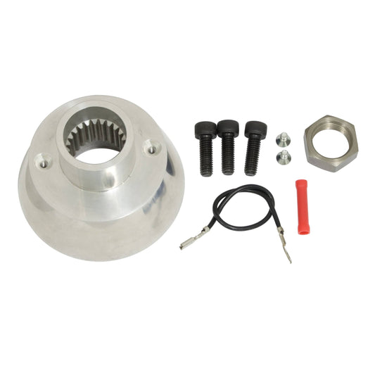 "Banjo" Steering Wheel Boss Kit, 3-Bolt Mount w/ 24 Splines, Fits Type 1 & Ghia 49-59