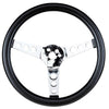 EMPI Poly-Foam Steering Wheel, 3 spokes, 13-½" Dia., 3-½" Dish / 3-½"
