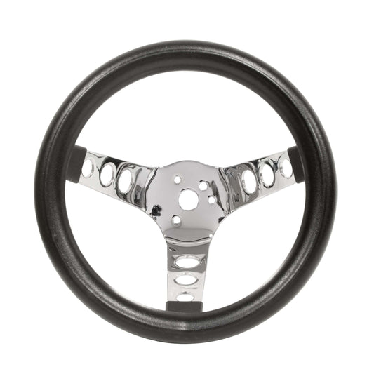 EMPI Poly-Foam Steering Wheel, 3 spokes, 10" Dia., 5-½" Dish / 5-½"