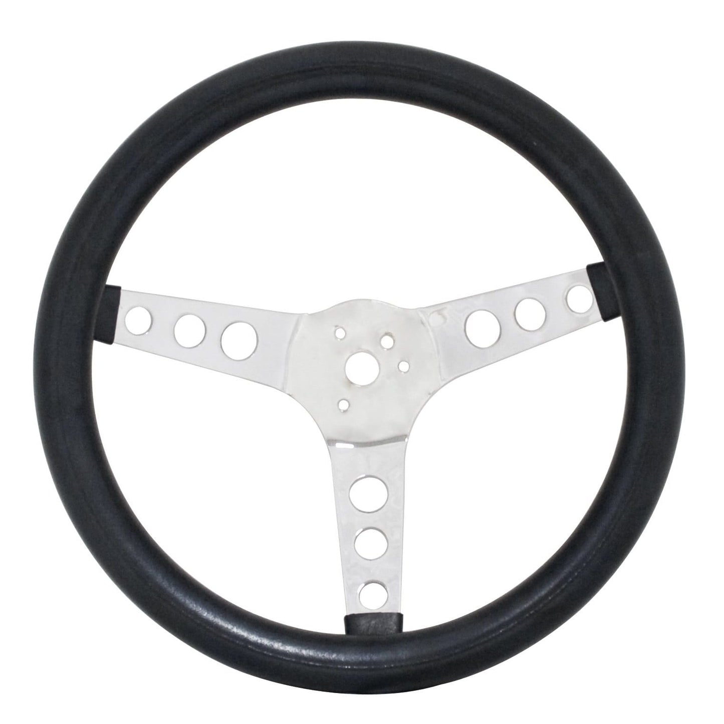 EMPI Poly-Foam Steering Wwheel, 3 spokes, 12-1/2" Dia., 3-1/2" Dish / 3-1/8"