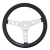 EMPI Poly-Foam Steering Wwheel, 3 spokes, 12-1/2" Dia., 3-1/2" Dish / 3-1/8"