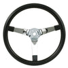 EMPI Poly-Foam Steering wheel, 3 Spokes, 14-¾" Dia., 4" Dish / 4-¼"