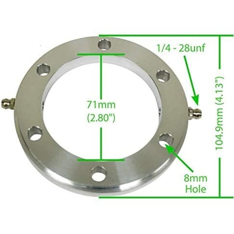 Grease Flange, Bus – for 8mm Bolts.