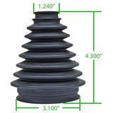 930 Type C.V. Joint Off-Road C.V. Boot. Use with P/N 86-9302 Flange or P/N 86-9312 Billet Aluminum Flange.