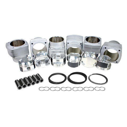 95mm, Porsche 911 JE Piston & Cylinder Kit 3.0L 10.5:1, Deluxe - AA Performance Products