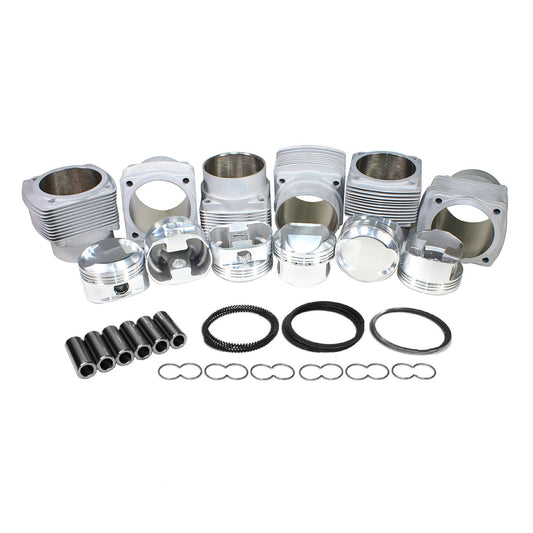 95mm, Porsche 911 JE Piston & Cylinder Kit 3.2L 9.5:1 - AA Performance Products