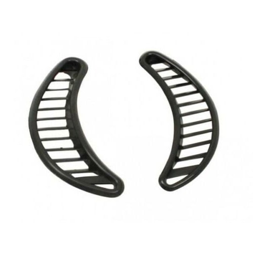 Quarter Grilles, Black Plastic, Type 1, 71-on, Pair