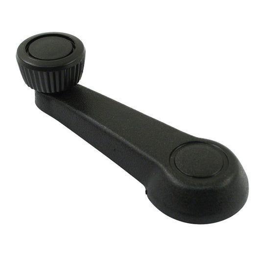 Window Crank, Metal Backed, Black, 75-79, Each