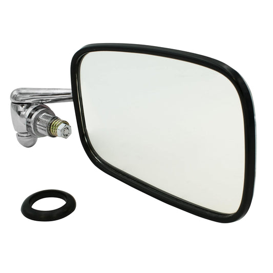 Mirror, Type 1 Sedan, 68 & Later, Black trim around glass