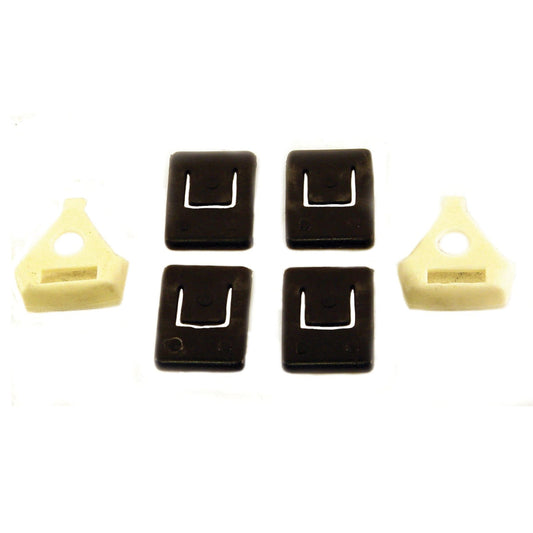 Guide Piece Kit (6 pcs.), Seat Rails, Type 1 73-79
