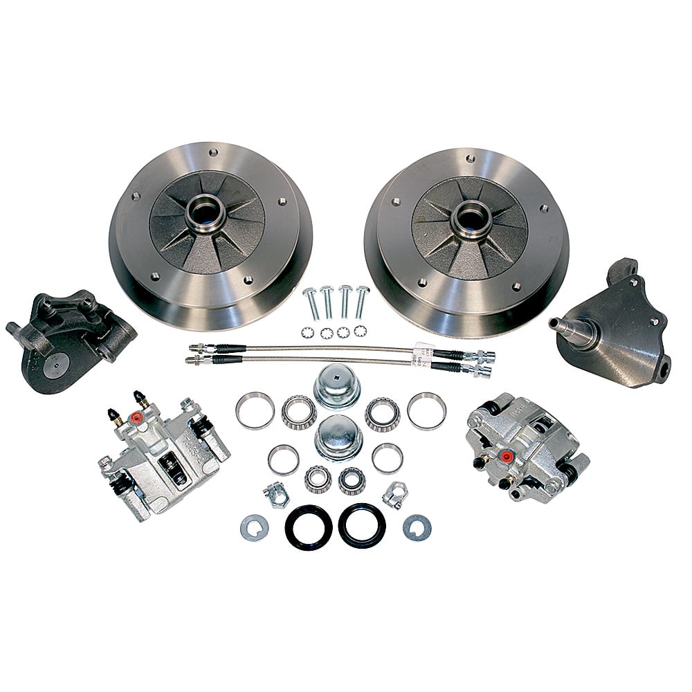 Wide 5 Lowered Link Pin Drum to Disc Brake Conversion Kit for '50-'65 Bug & Ghia