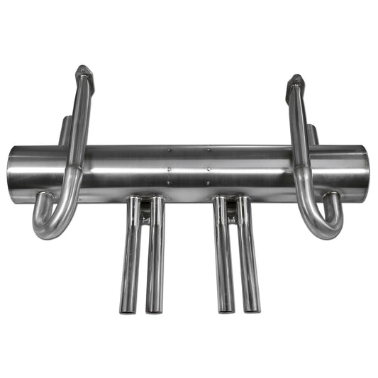 AA 356 Stainless Muffler 4 Tip Abarth Style - AA Performance Products