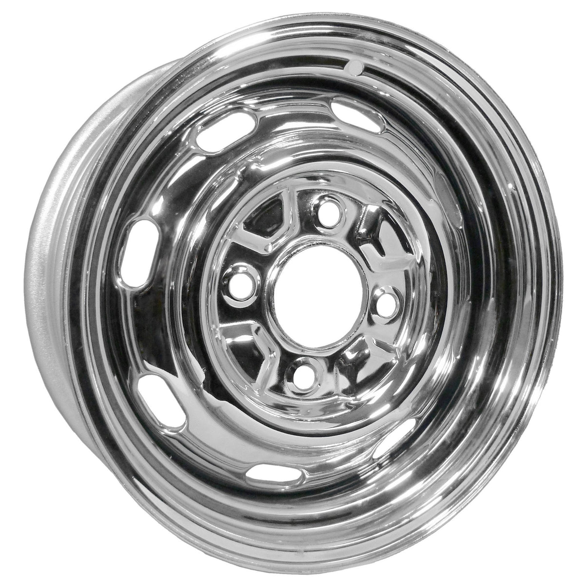 4 Lug Rim Chrome with Slots 4/130 5.5" Wide - AA Performance Products