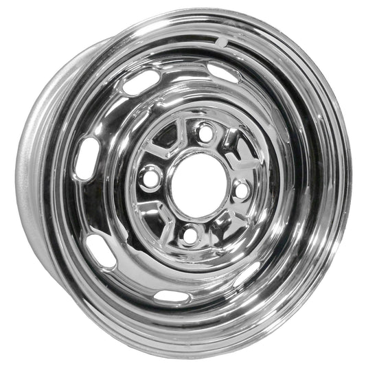4 Lug Rim Chrome with Slots 4/130 5.5" Wide - AA Performance Products