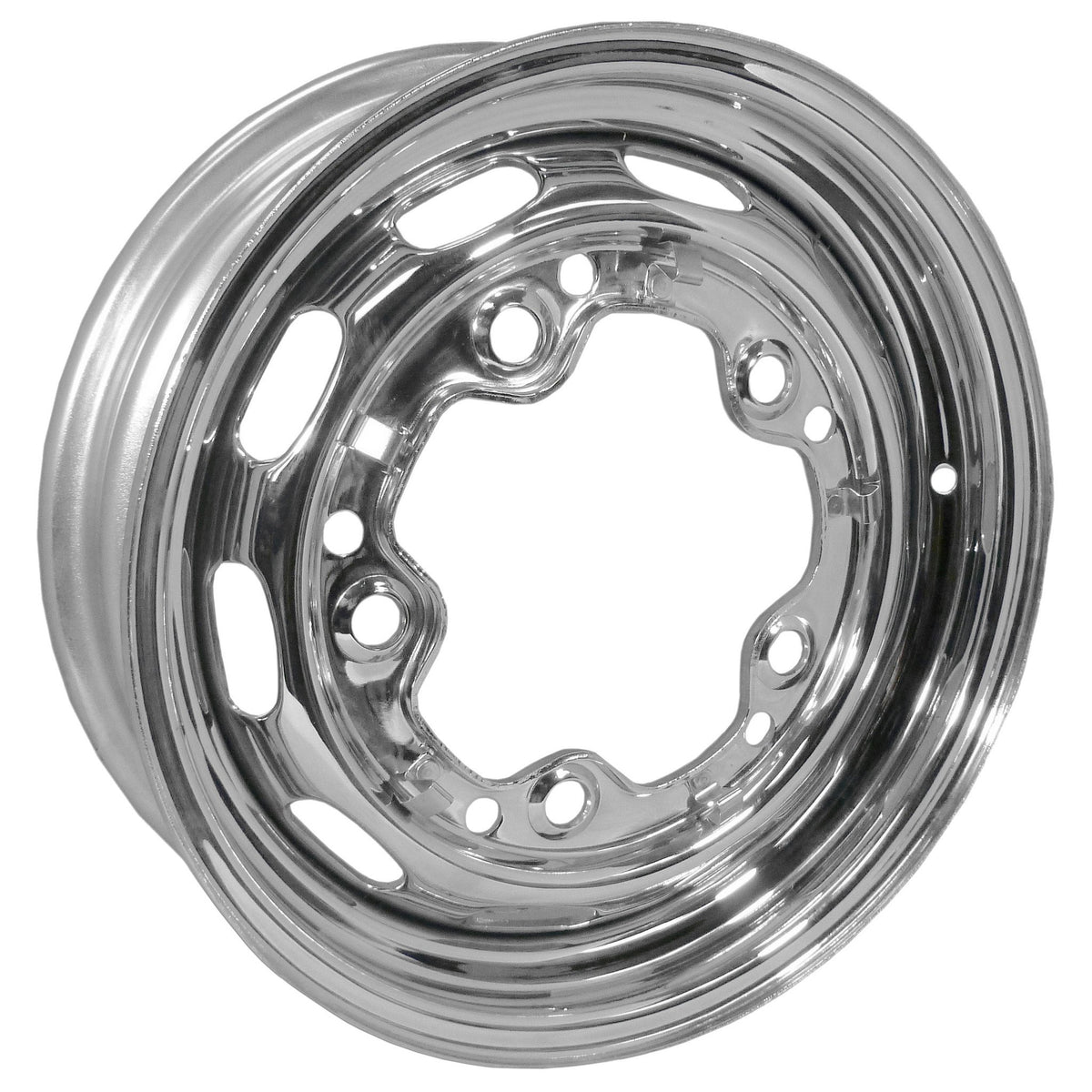 5 Lug Rim Chrome with Slots  5/205 4.5" Wide - AA Performance Products