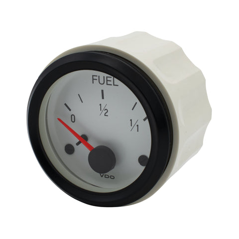 Fuel Gauge, White Series, 10-180 OHMs